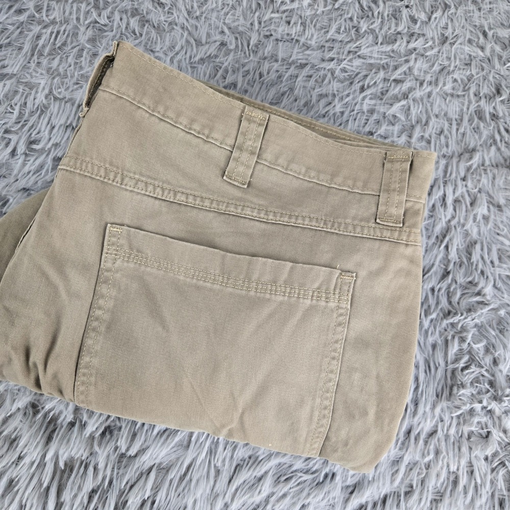 Wrangler Fleece Lined Cargo Pants Mens 40x32 Tan Relaxed Fit‎ 70FEWBK Khaki